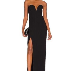 Amanda Uprichard Cherri gown Black Maxi Dress